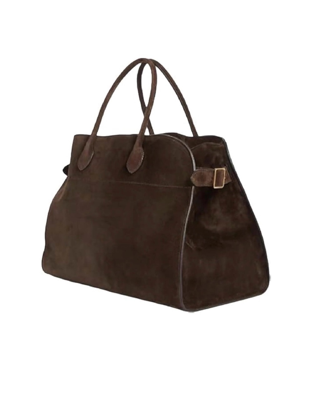 Brown Suede Tote Bag - Picture 2 of 5
